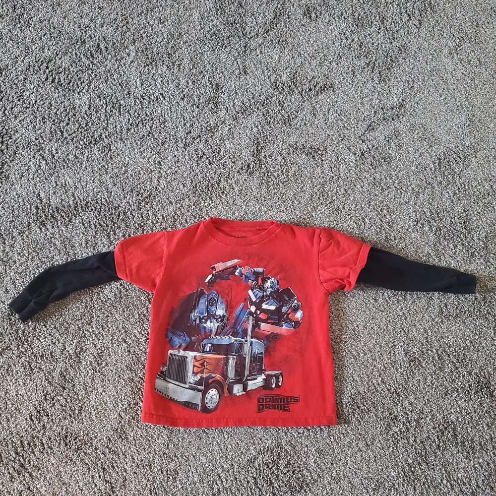 Transformers Optimus Prime Long Sleeve T-Shirt Size L